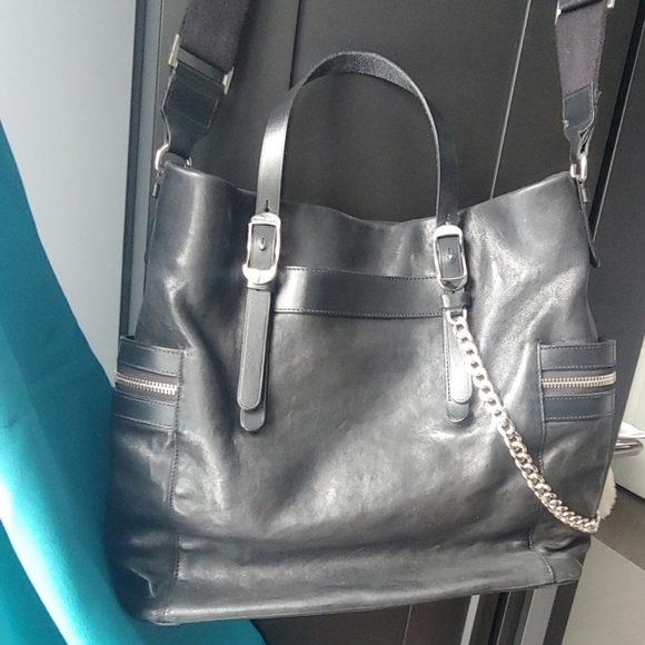 Jimmy Choo Biker Lambskin Messenger - Picture 4 of 7